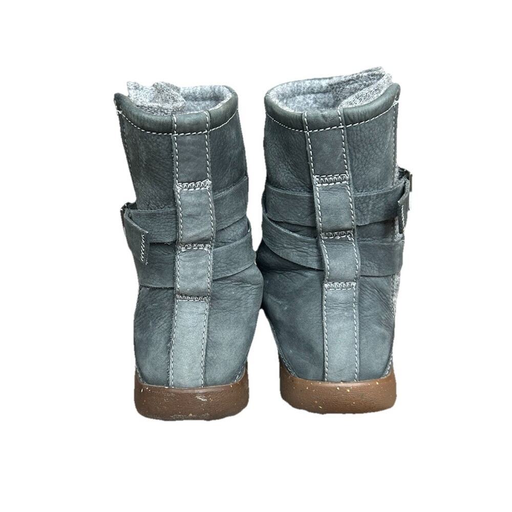 Chaco Hopi Waterproof Leather & Wool Boots Castlerock Gray Buckle Women’s US 8 - Picture 9 of 10